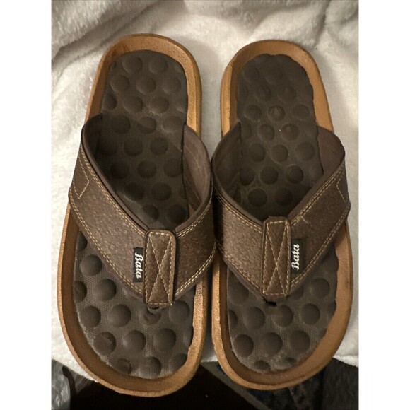 BATA Men's Hawaii Thong Flip - Flops PULL ON Sole synthetic Slip -On Daily Wear - Picture 1 of 5